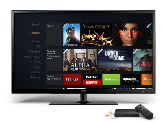 interface de la fire tv d'amazon