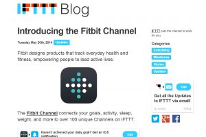 La chaîne Fitbit sur IFTTT