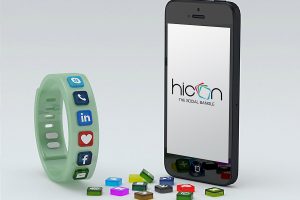 Hicon, un bracelet connecté, social et customisable