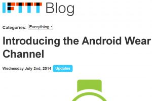 Android Wear sur IFTTT