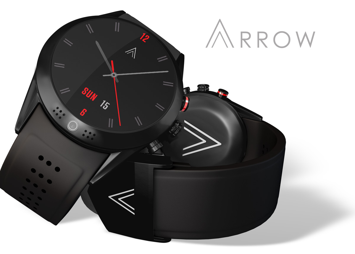 Smartwatch Arrow : caméra HD 360°