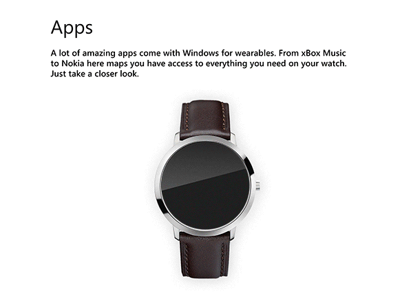 Concept N°4 Microsoft Smartwatch
