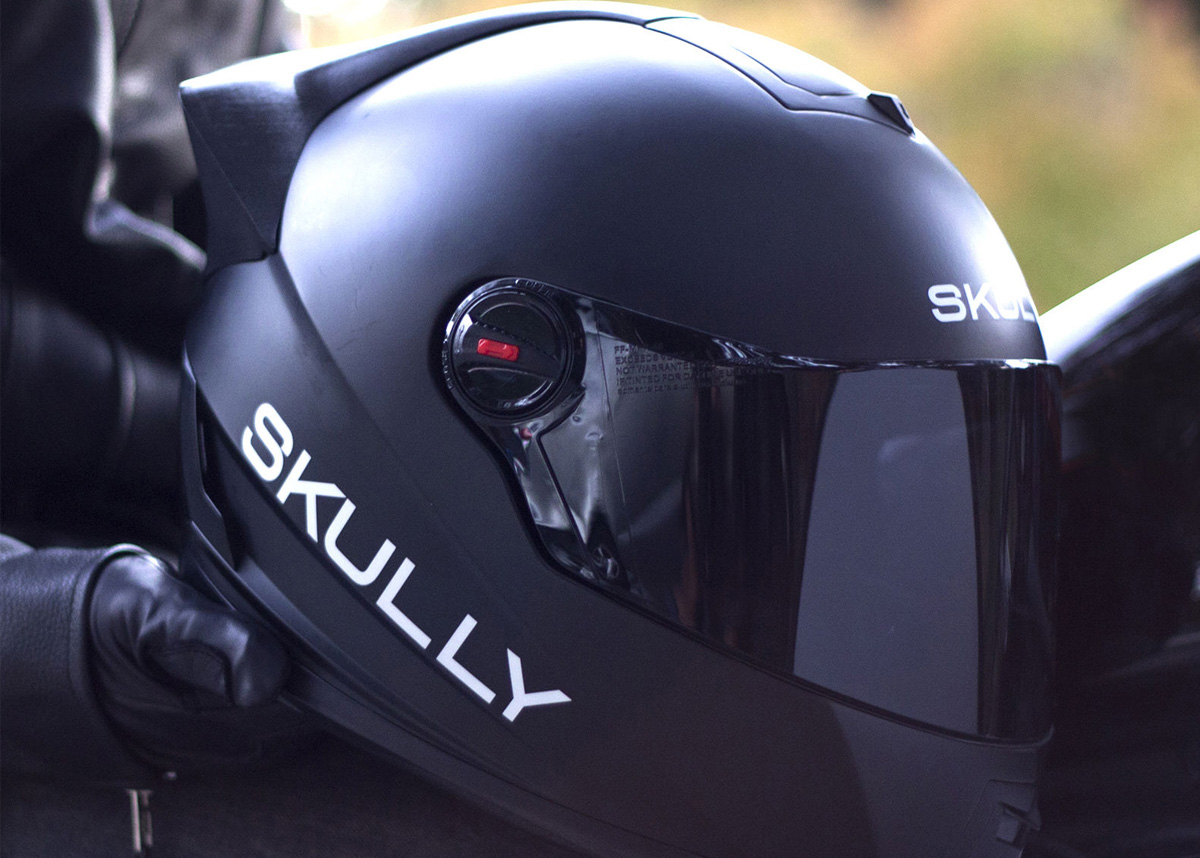 Casque connecté Skully AR1 ouvertes