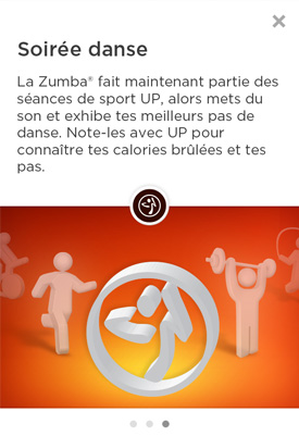 Jawbone UP et la Zumba