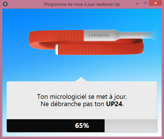 Jawbone mise à jour