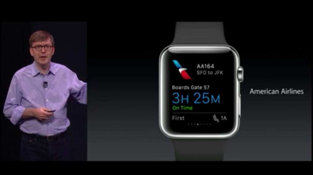 WatchKit Americain Airlines