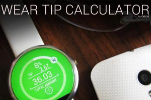 Wear Tip Calculator : application montre connectée