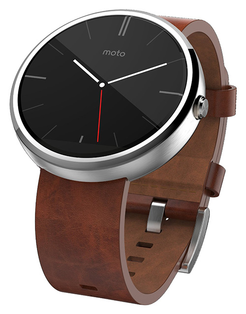 Moto360 Cognac