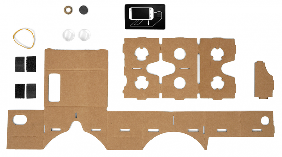 Google Cardboard liste matériaux