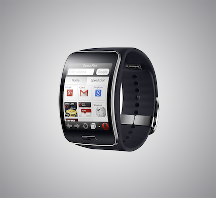 Le navigateur Opera sur la Samsung Gear S