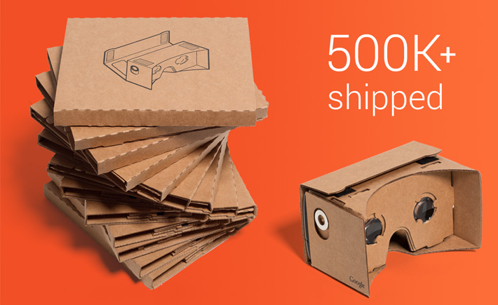 500.000 Google Cardboard vendus