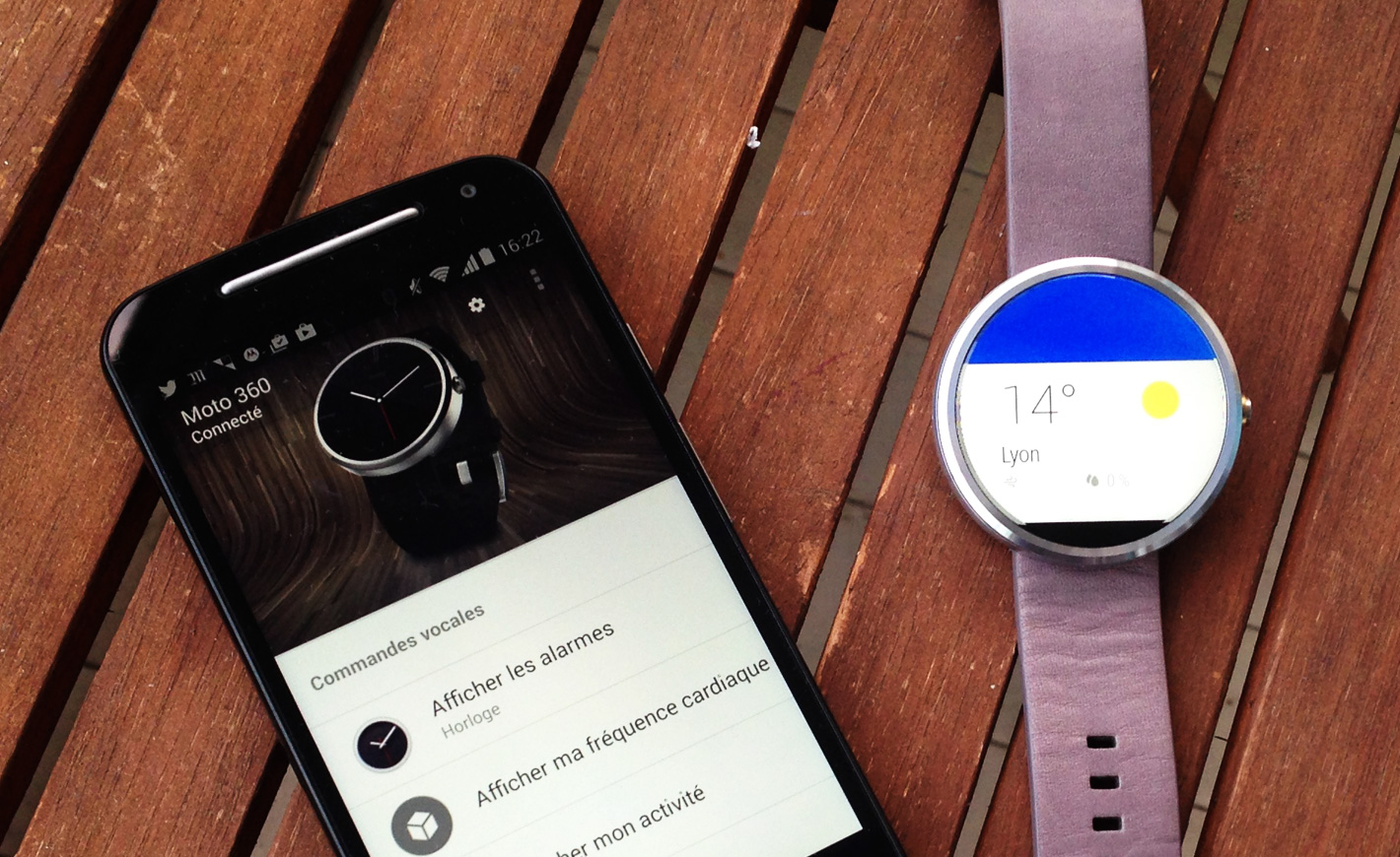 Moto360 et application