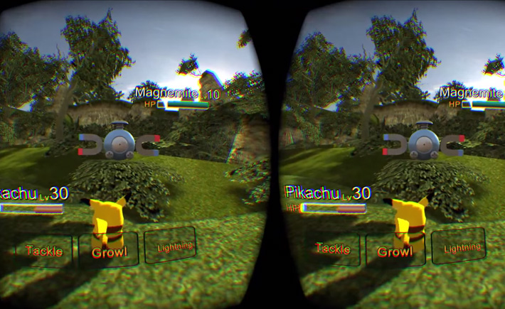 Pokémon sur Oculus Rift et Leap Motion