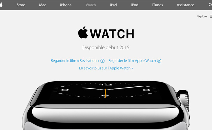 Apple Watch disponible début 2015