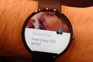 Blackberry et BBM sur Android Wear