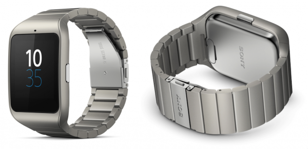 SmartWatch 3 Sony en acier inoxydable