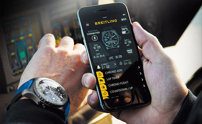 Contrôler sa Breitling depuis une application mobile