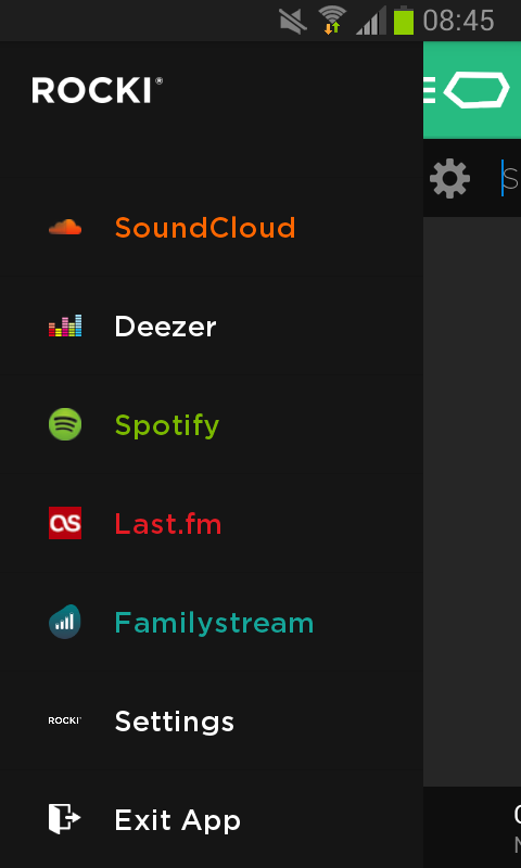 Rocki compatible avec Deezer, Spotify et Soundcloud