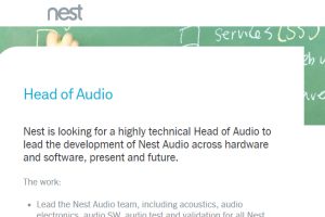 Nest Audio recrute un manager !