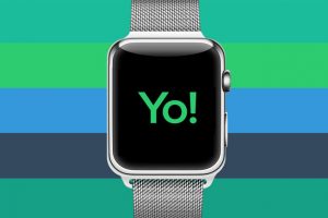 Une application Yo sur l'Apple Watch