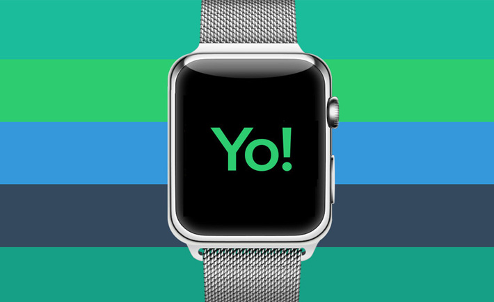 Une application Yo sur l'Apple Watch