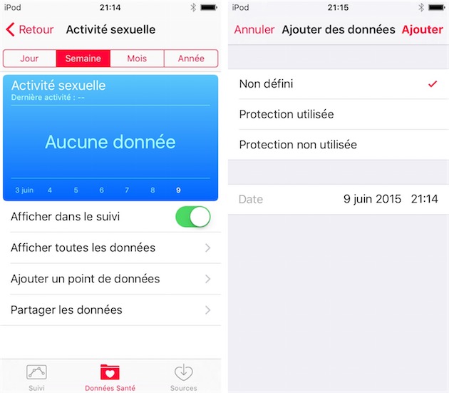 L'application Santé