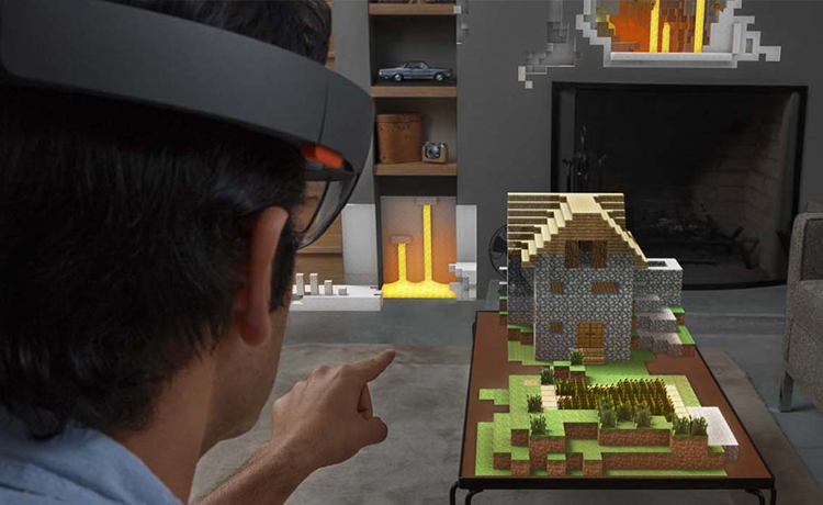 Microsoft HoloLens et Minecraft