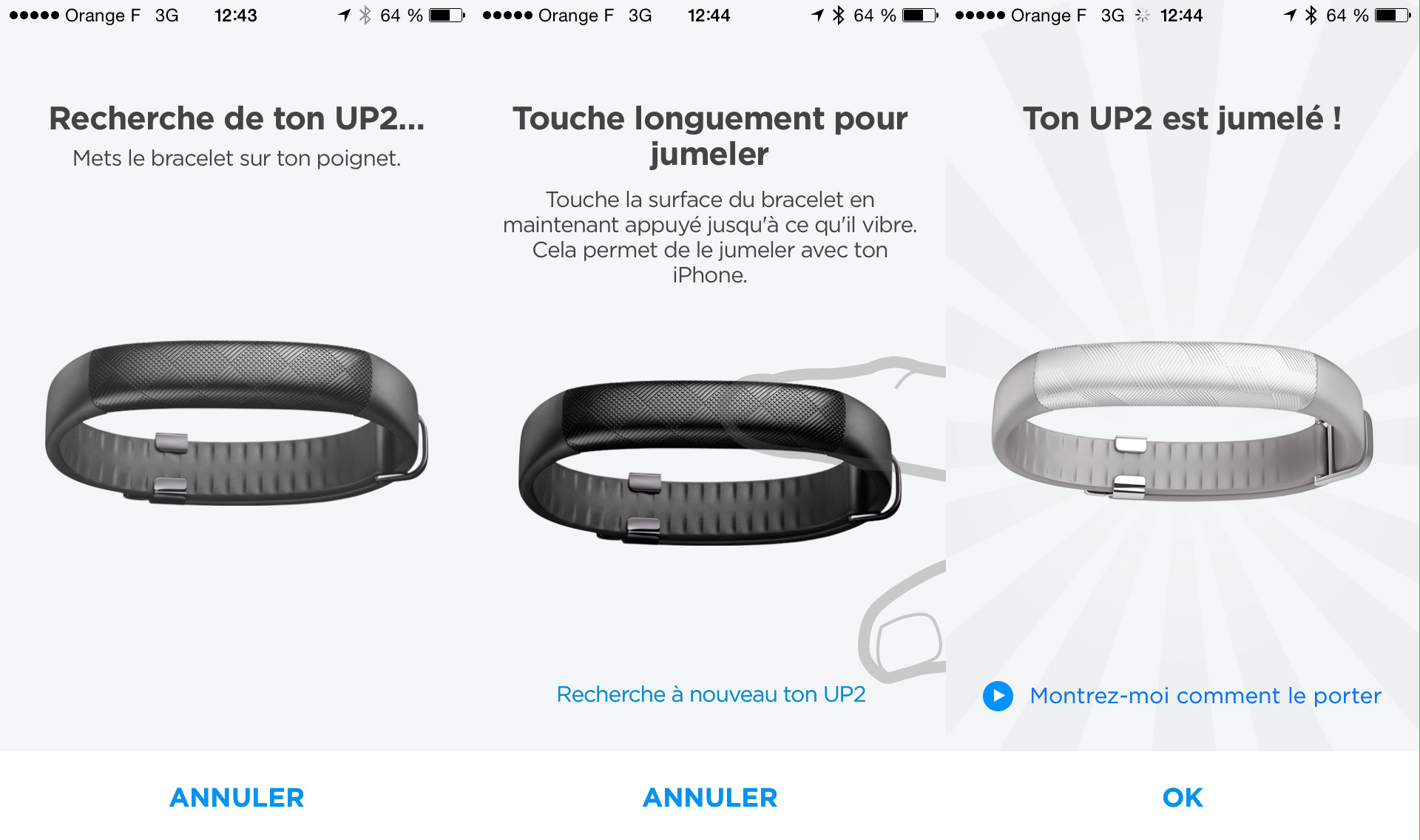 Installation Jawbone UP2