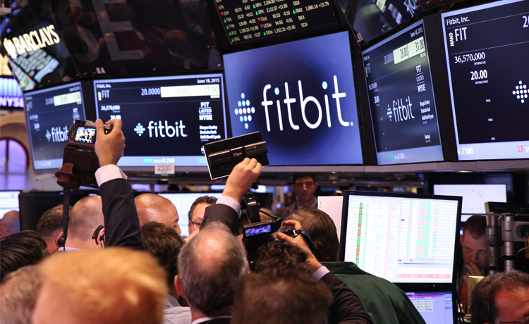 Fitbit chute en bourse