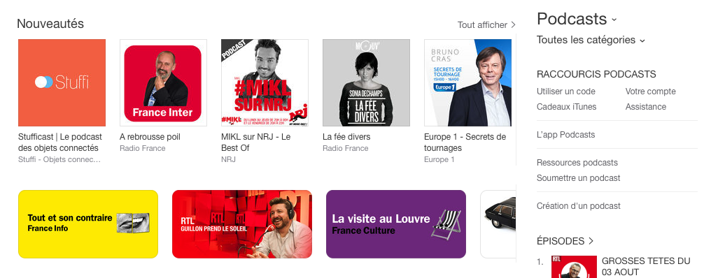 Stufficast numéro 1 sur itunes !