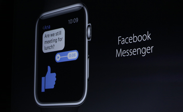 Facebook Messenger sur Apple Watch