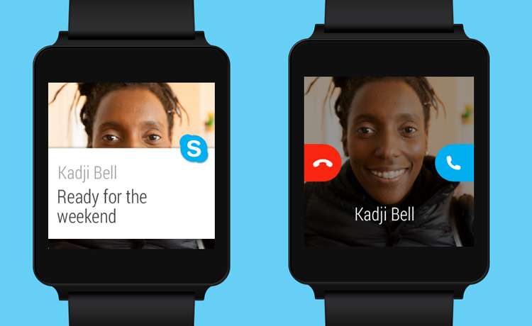 Skype sur Android Wear