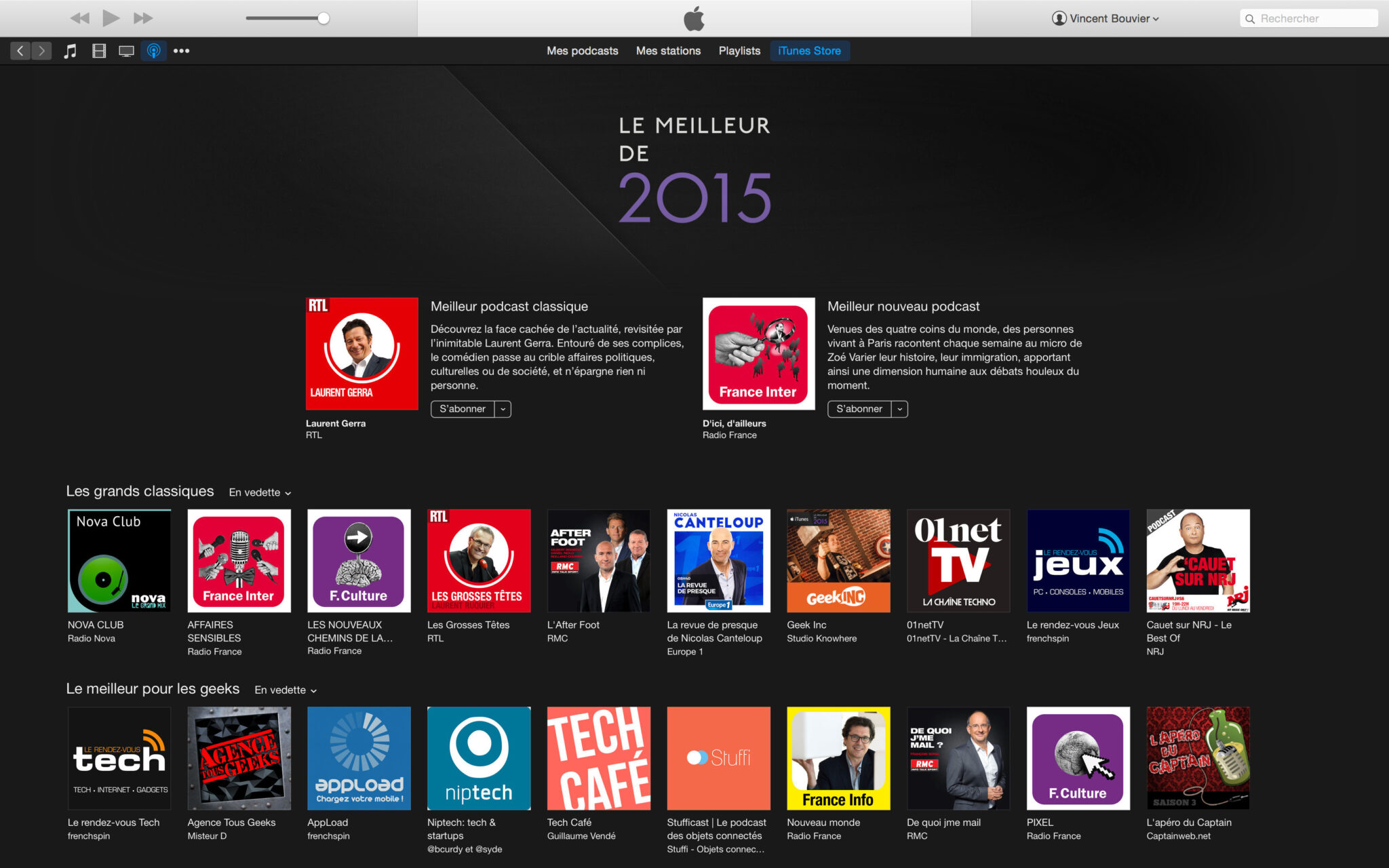 Selection itunes 2015 Stufficast