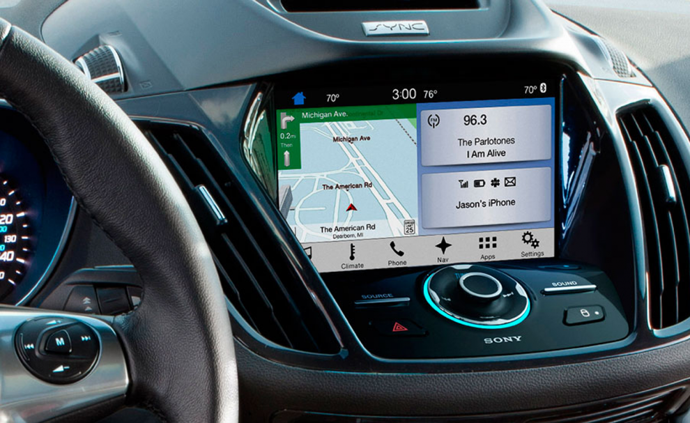 Le système Smart Device Link dans une voiture