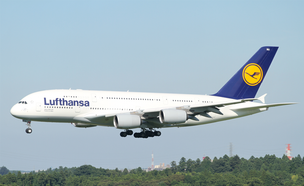 Un A380 de la Lufthansa
