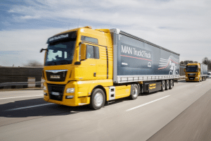 Un camion autonome MAN du projet