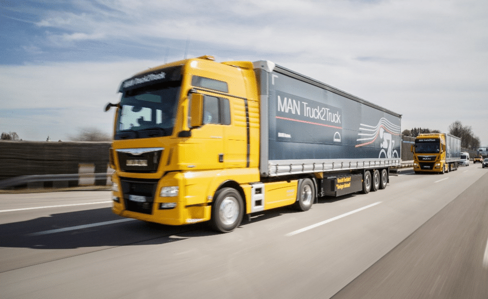 Un camion autonome MAN du projet