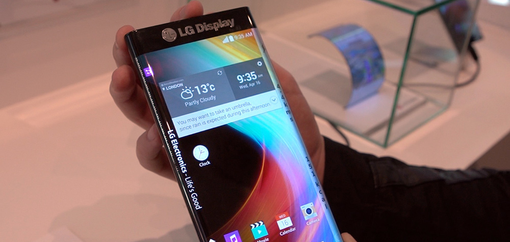 Le smartphone à écran flexible de LG Display