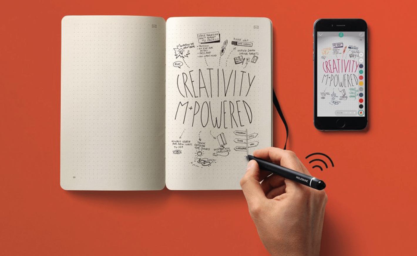 Le stylo du Moleskine Smart Writing Set numérise vos notes