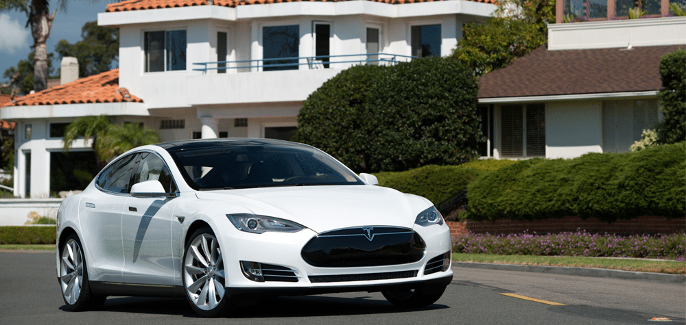 La Tesla Model S en ville