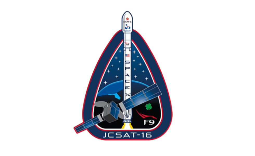 Le logo de la dernière mission de la Falcon 9