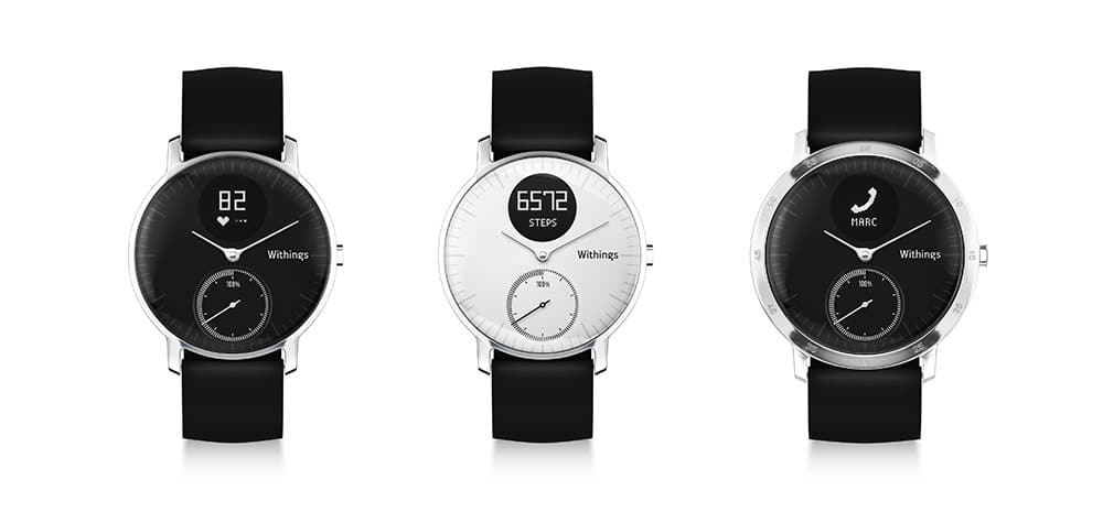 Les deux tailles de la Withings Steel HR