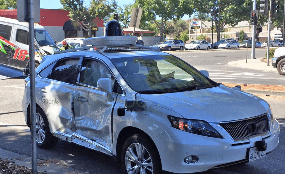 La Google Car victime d'un nouvel accident de la route