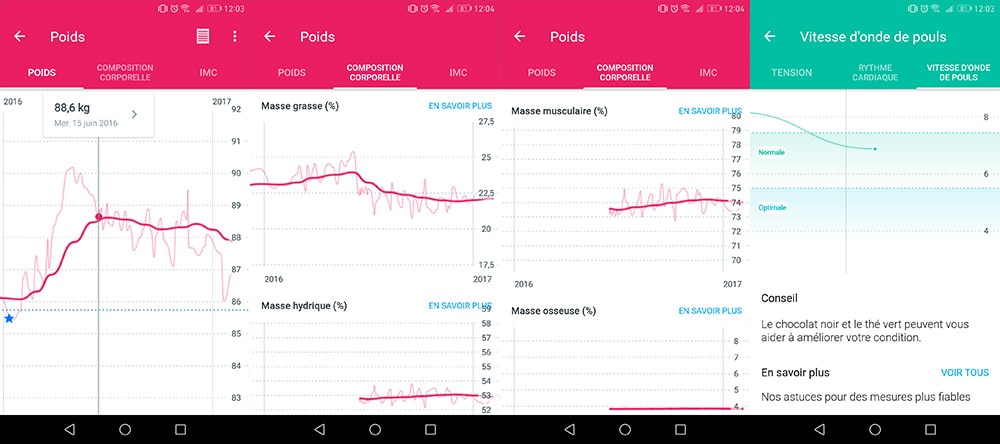 Application Withings Health Mate