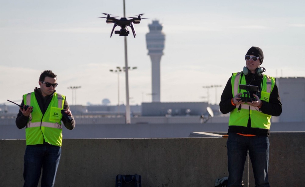 Les drones 3DR à l'aéroport d'Atlanta