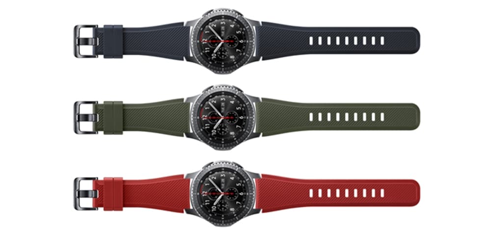 Samsung Gear S3 Frontier Bleu Vert Rouge