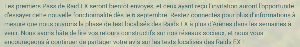 Raids Exclusifs - explications de Niantic 2