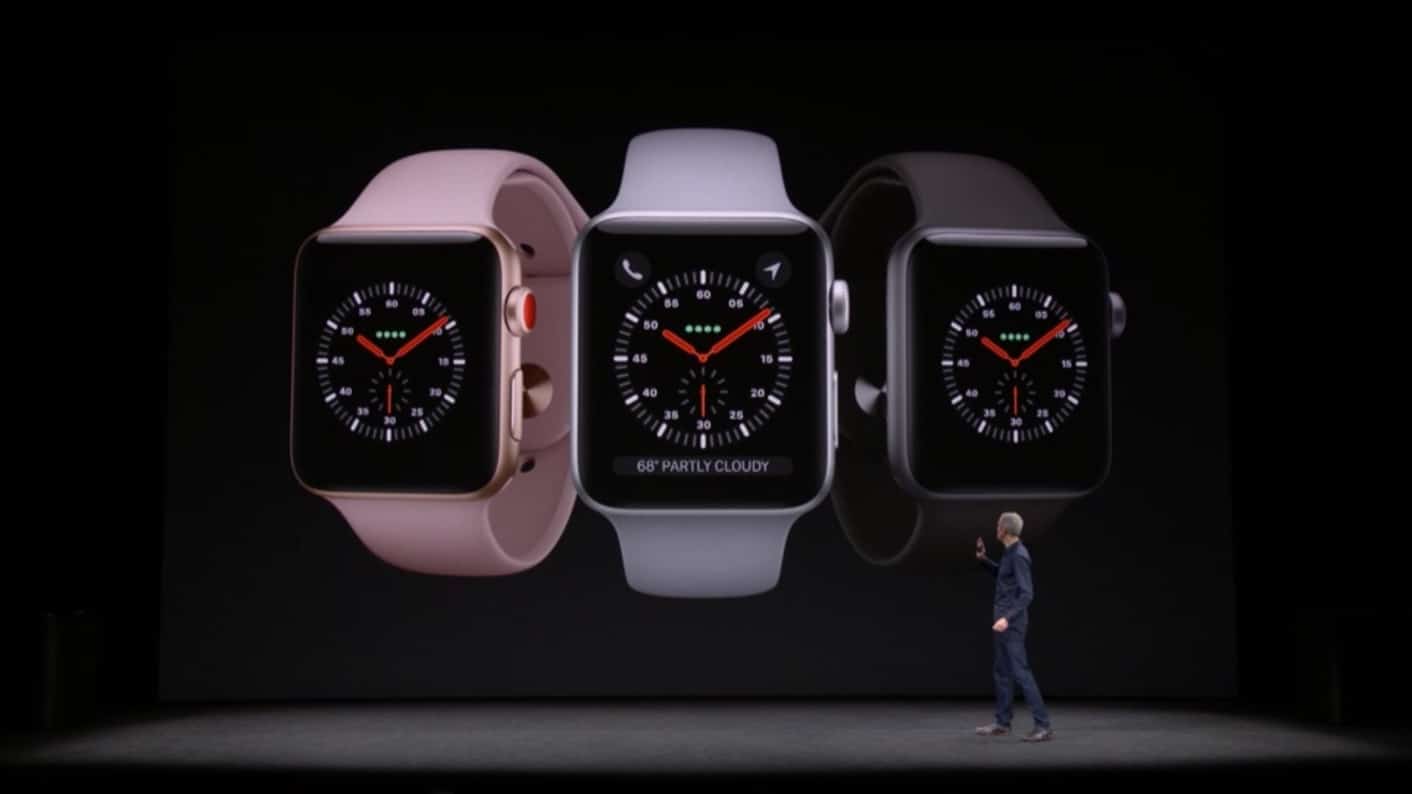 Apple Watch Series 3 coloris