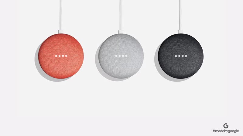 Couleurs Google Home Mini