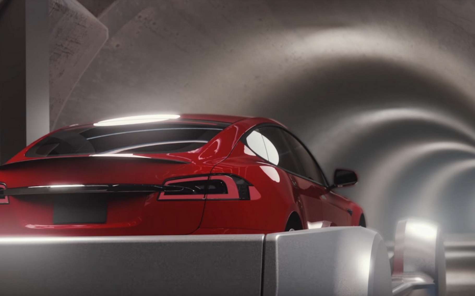 tunnel à voiture transport Elon musk